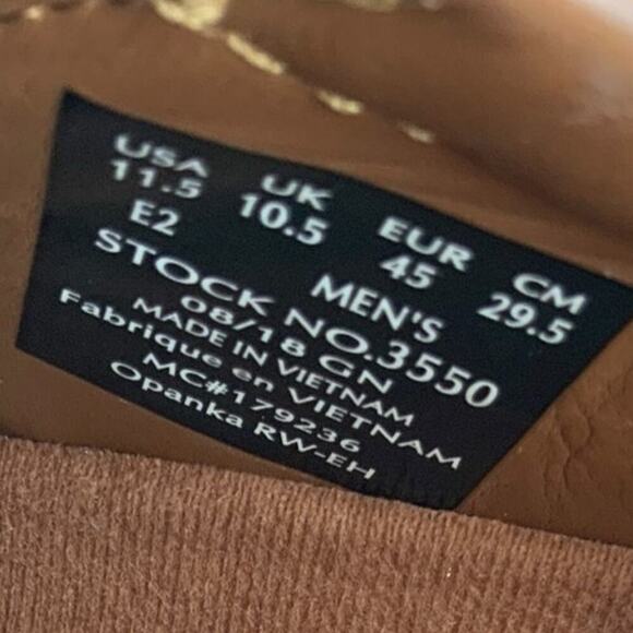 Red Wing Safety Work Shoes Men's Size 11.5 Slip Oil Resistant Leather Black - Picture 11 of 11